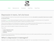 Tablet Screenshot of depressionteenshelp.com